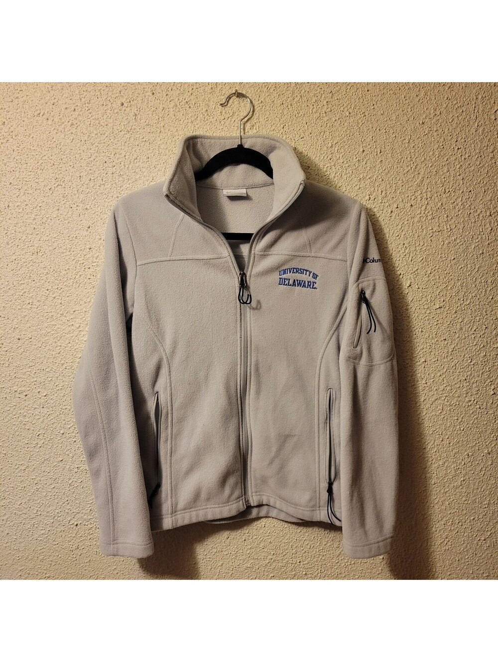 Women's University of Delaware Columbia Fleece Full-Zip Sz Small
